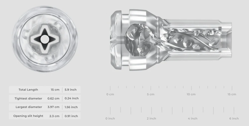 Kiiroo Feel Pocket Stroker Crystal PowerBlow masturbator