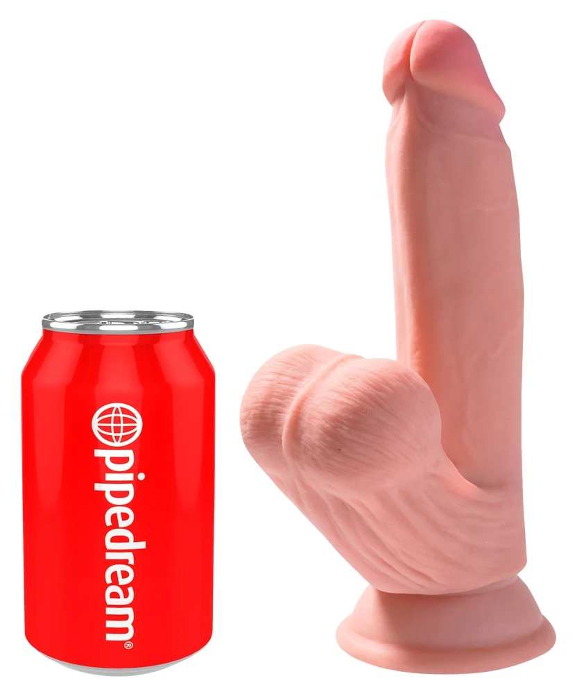 King Cock Plus Triple Density with Swinging Balls 21,5 cm dildo