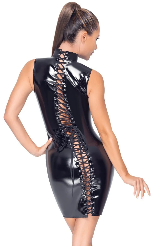 Black Level Kleid aus Lack