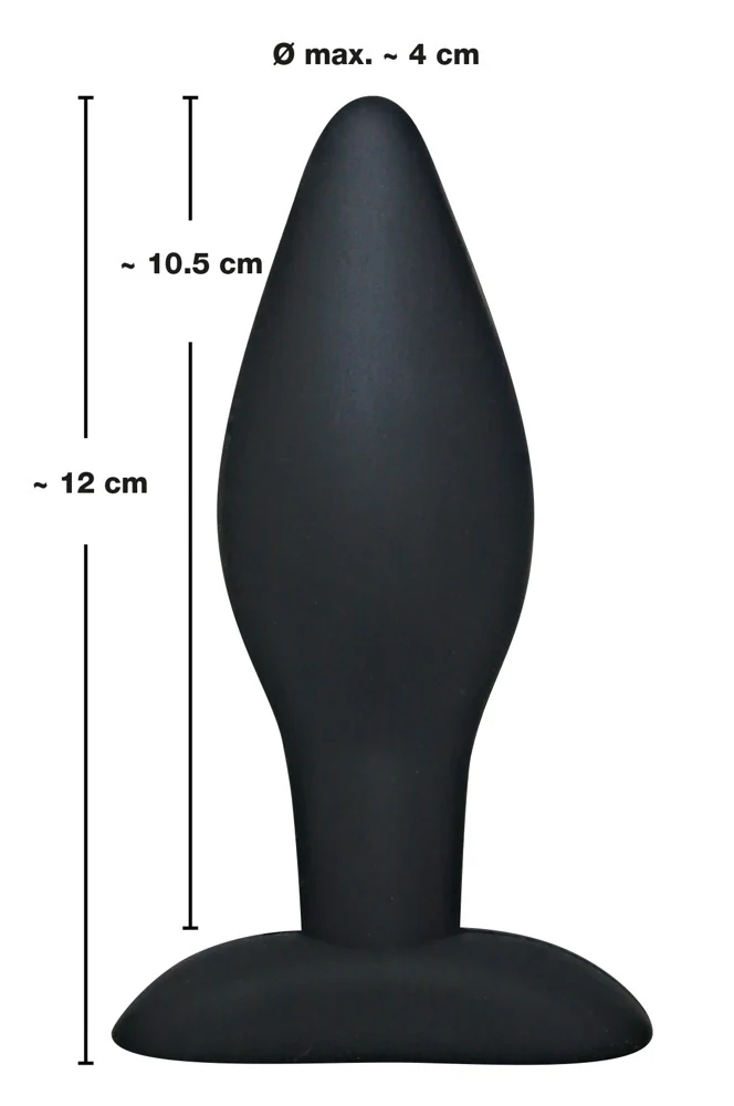 Black Velvets buttplug large siliconen