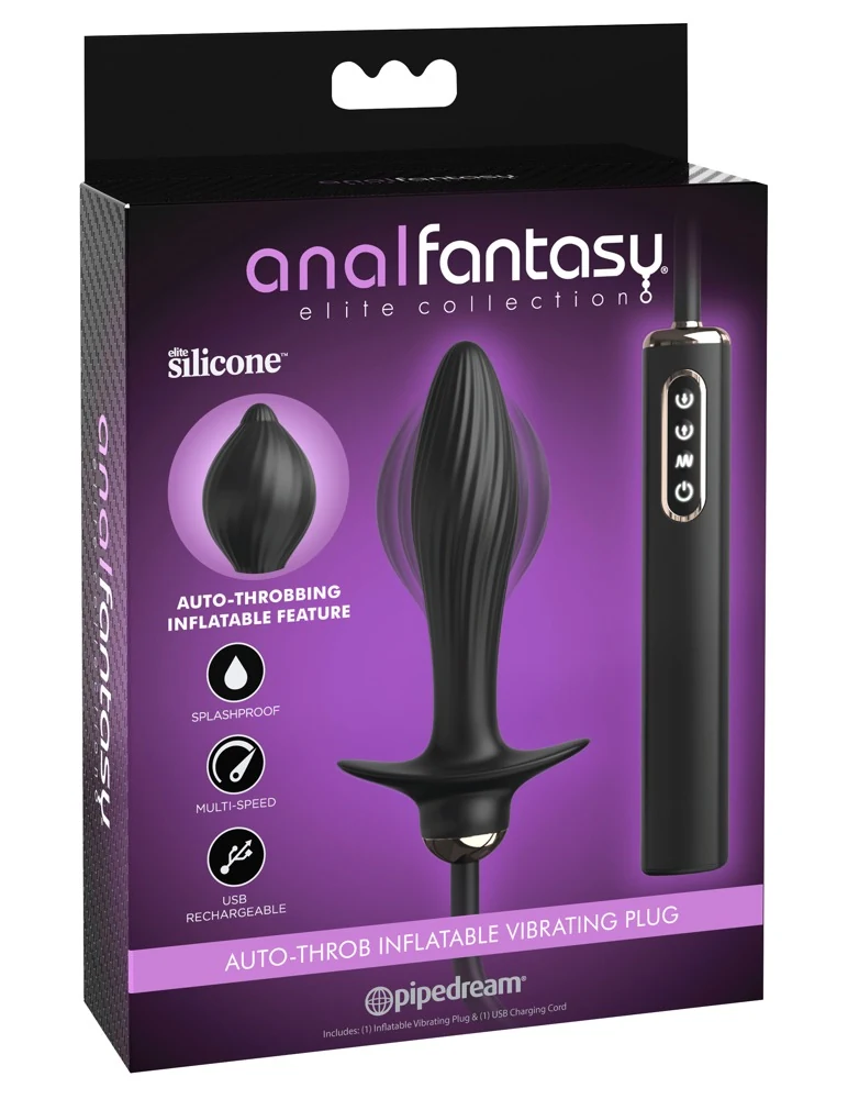 Anal Fantasy Elite Auto-Throb Inflatable Vibrating Plug toy