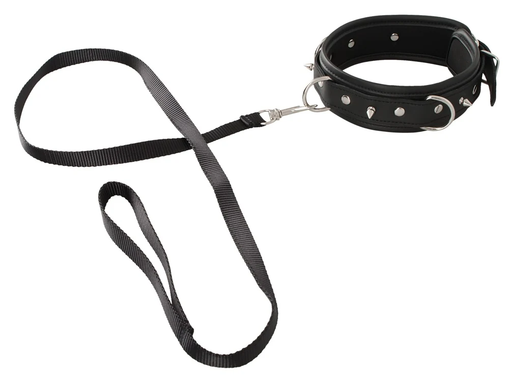 Vegan Fetish Halsfessel und Leine bondage fesseln