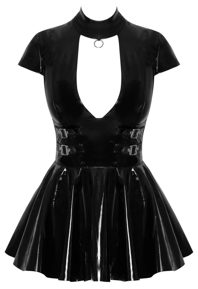 Black Level Kleid aus Lack