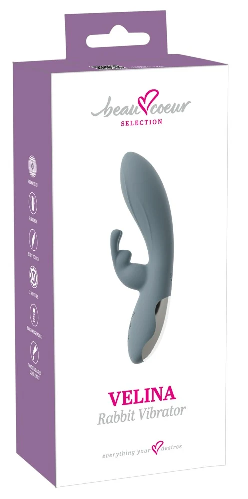 beau coeur VELINA Rabbit Vibrator 20 cm