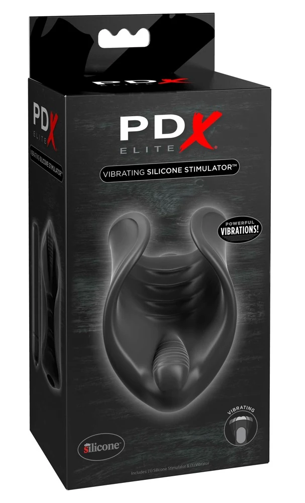 PDX Elite Vibrating Silicone Stimulator masturbator