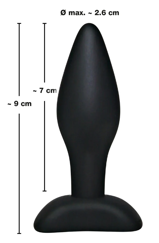 Black Velvets buttplug small siliconen