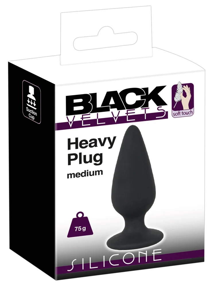 Black Velvets Heavy plug 8,9 cm anal toy