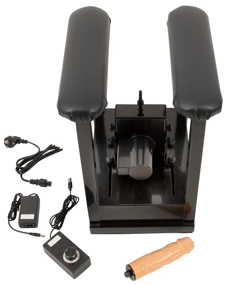The Banger Sit-On-Climaxer seksmachine met dildo