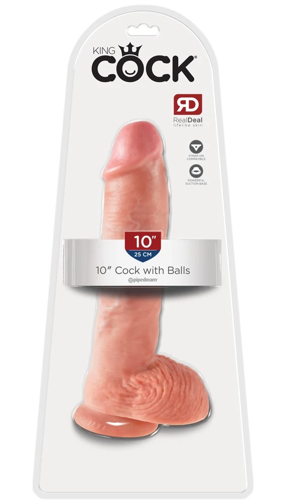 King Cock 10“ with Balls 25,4 cm dildo