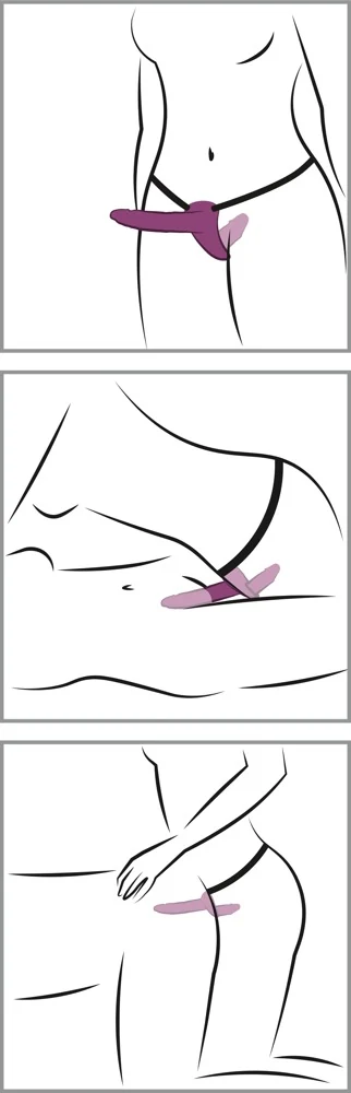 You2Toys Vibrating Strap on Duo strap-on