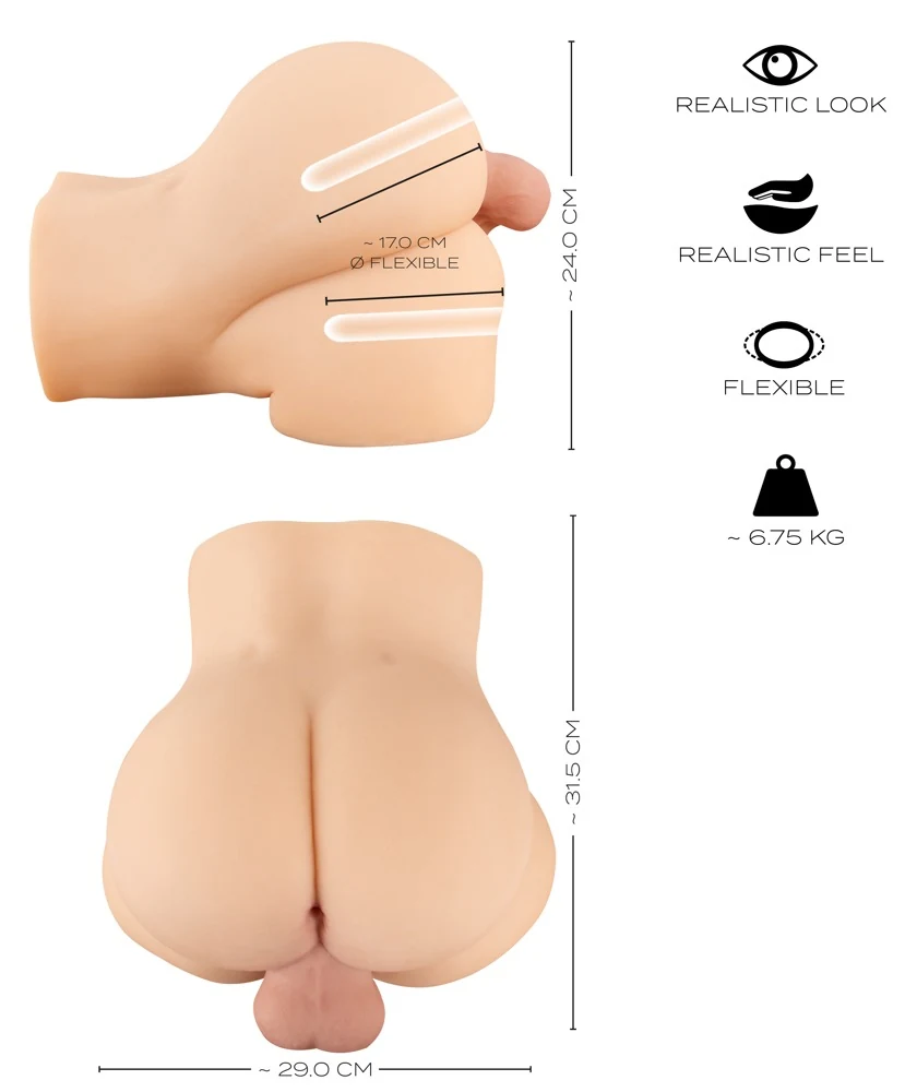 Realistixxx Deluxe Double Torso masturbator