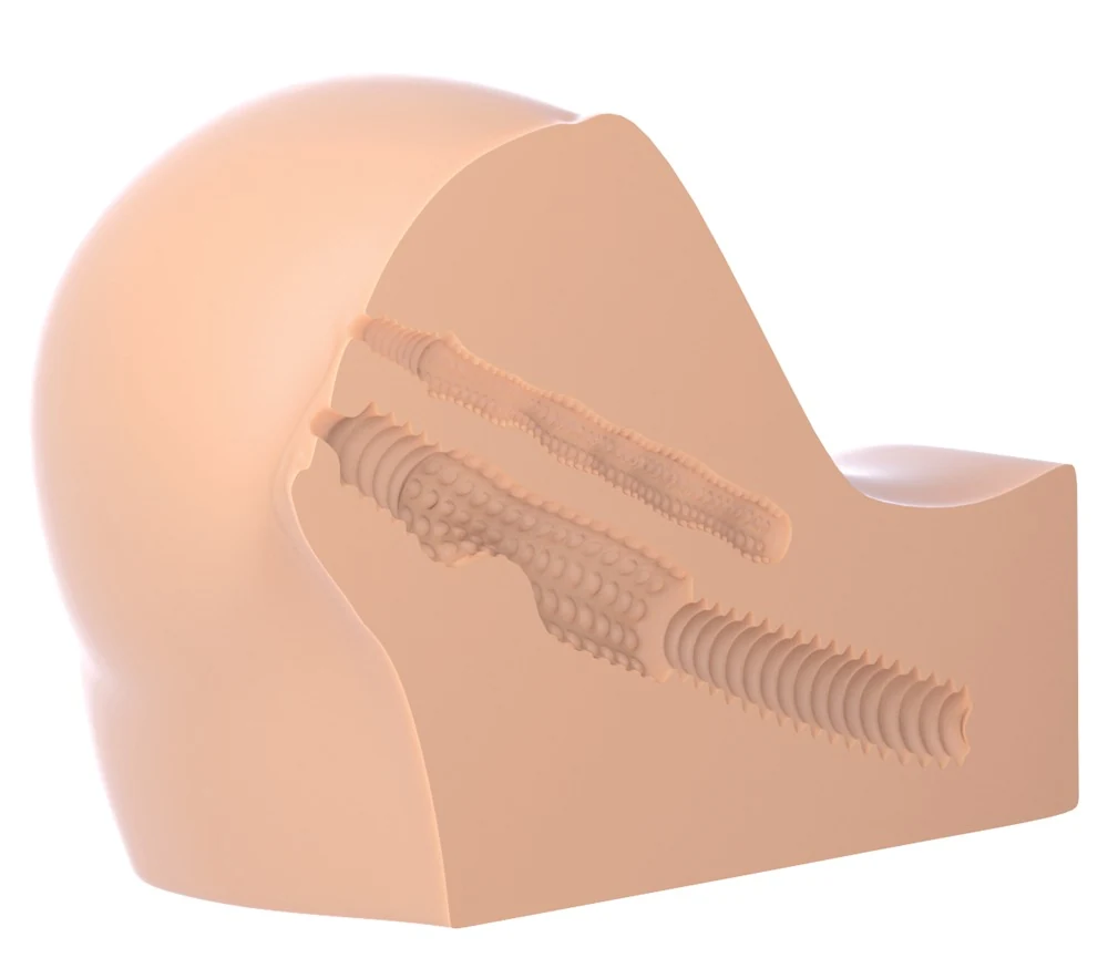 Compacte dual-entry masturbator