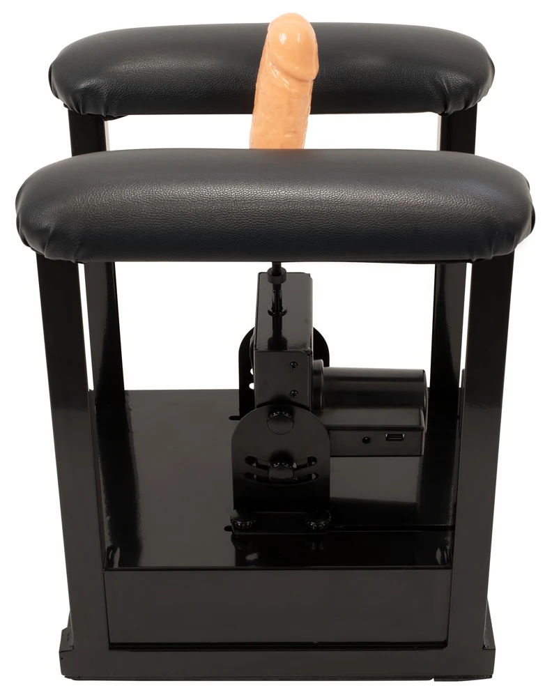 The Banger Sit-On-Climaxer seksmachine met dildo