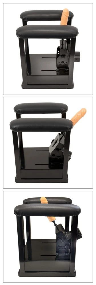 The Banger Sit-On-Climaxer seksmachine met dildo