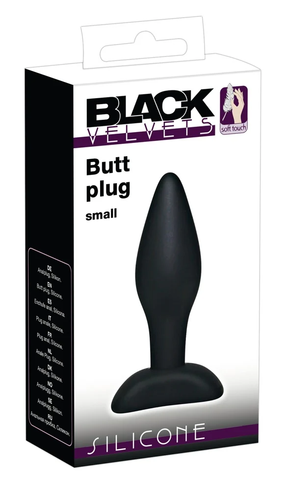 Black Velvets buttplug small siliconen