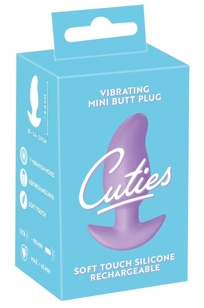 Cuties Vibrating Mini Butt Plug 8 cm anal toy