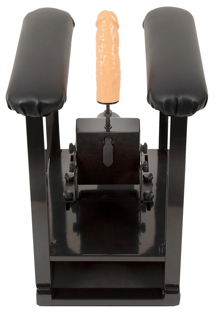 The Banger Sit-On-Climaxer seksmachine met dildo