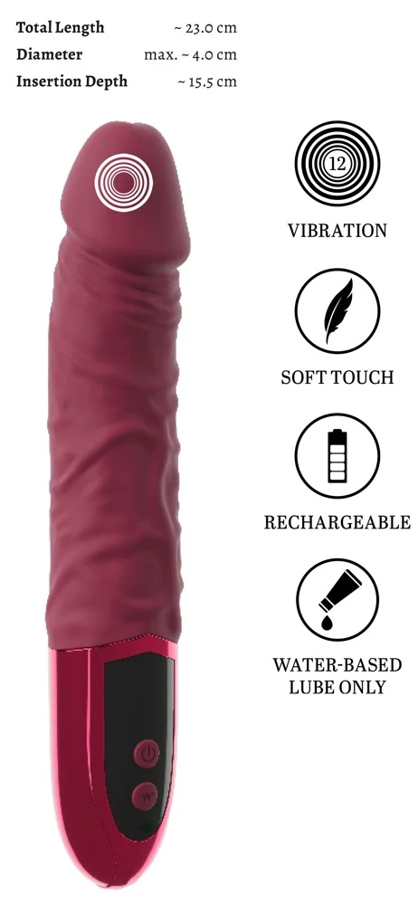 beau coeur VARELO Natural Vibrator 23 cm