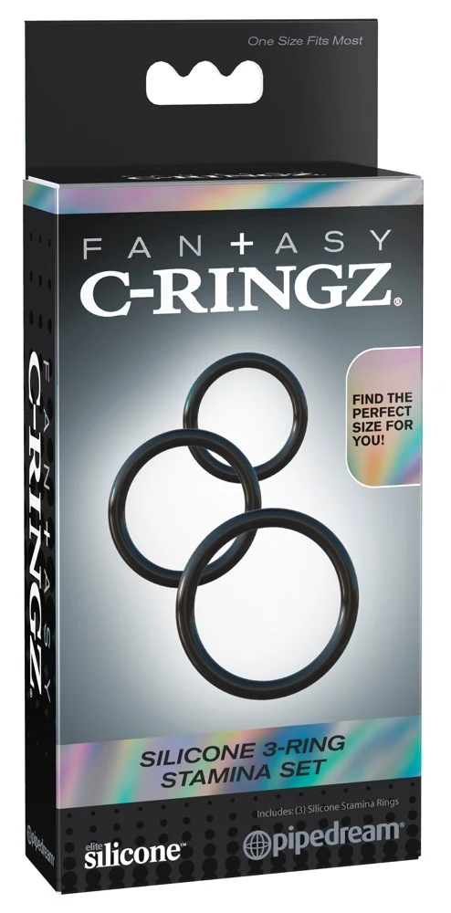 Fantasy C-Ringz Silicone 3-Ring Stamina Set penisring