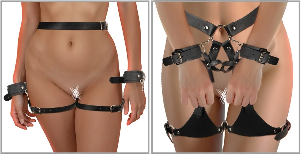 Bad Kitty Harness with Cuffs bondage fesseln