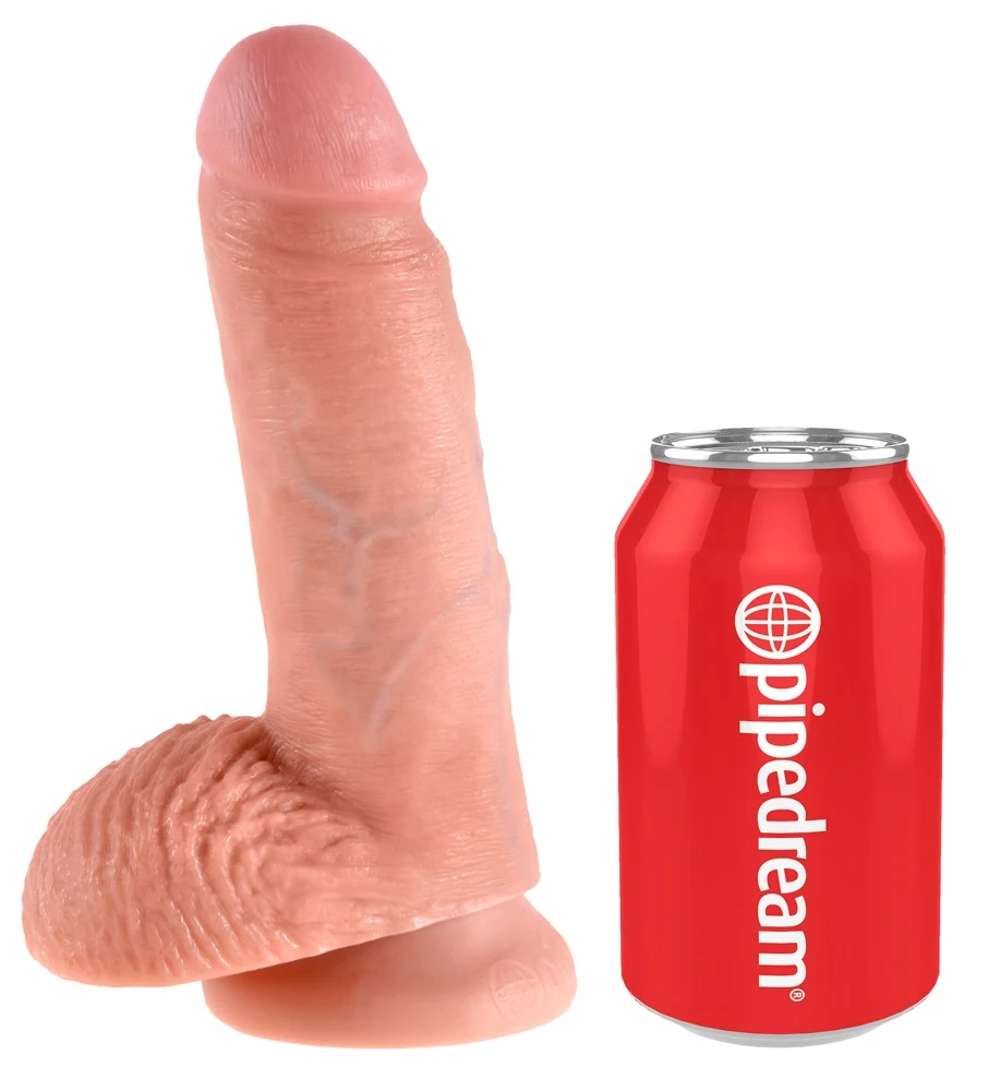 King Cock 7“ with Balls 17,8 cm dildo