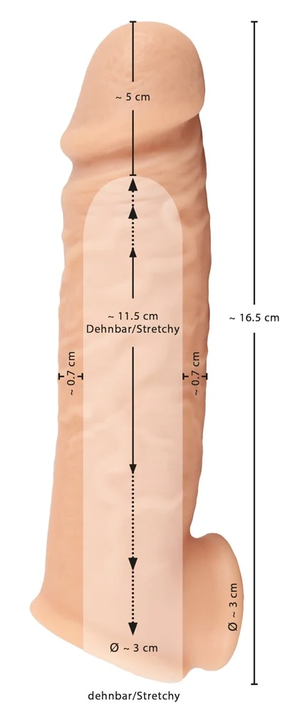 Realistixxx Extension, 5 cm penishülle