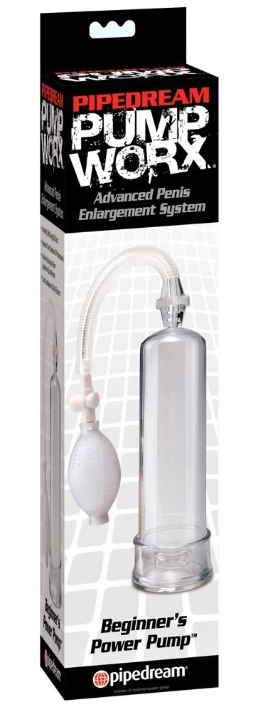 Transparante penispomp met pompbal