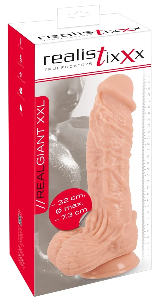 Realistixxx Giant XXL dildo met zuignap