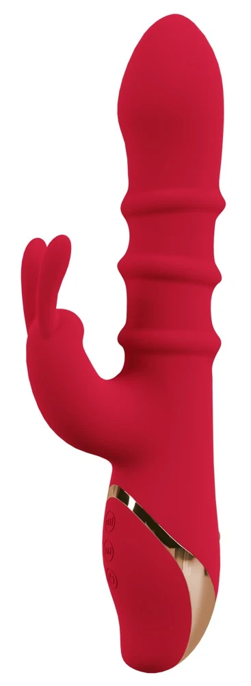 You2Toys Rabbit Vibrator with 3 Moving Rings 23,7 cm
