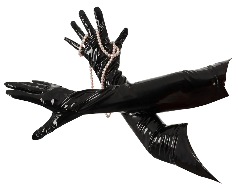 Black Level Handschuhe aus Lack