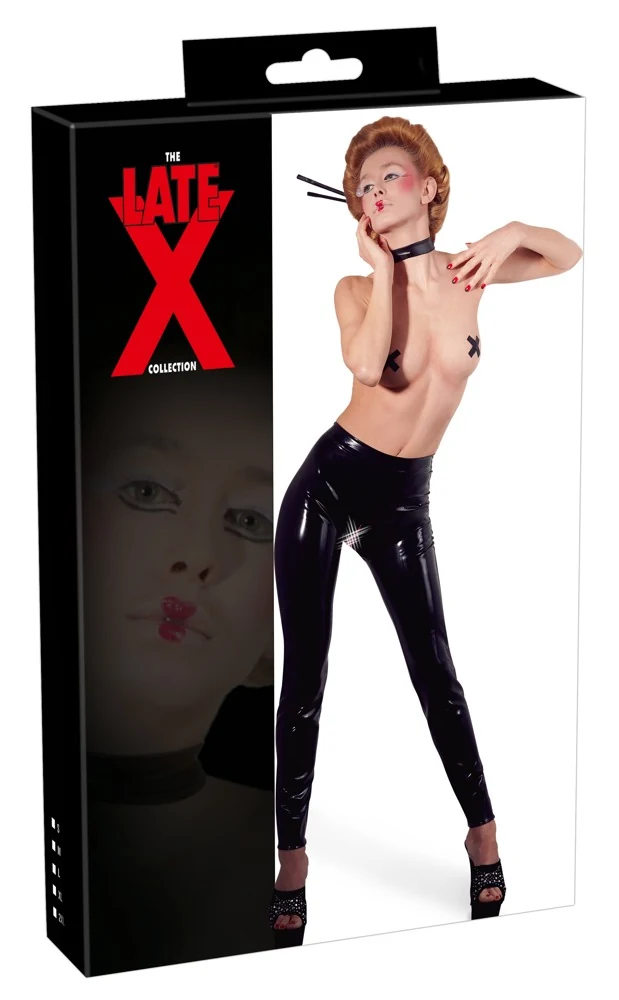 Late X Leggings aus Latex