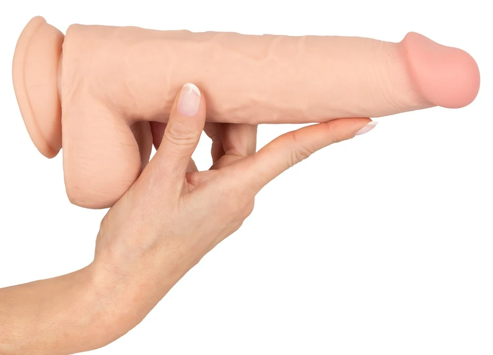 Nature Skin Dildo with moveable 24,7 cm