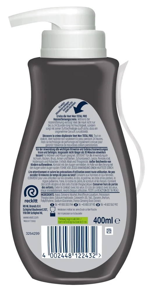 Veet Men TOTAL PRO Haarentfernungscreme sonstiges
