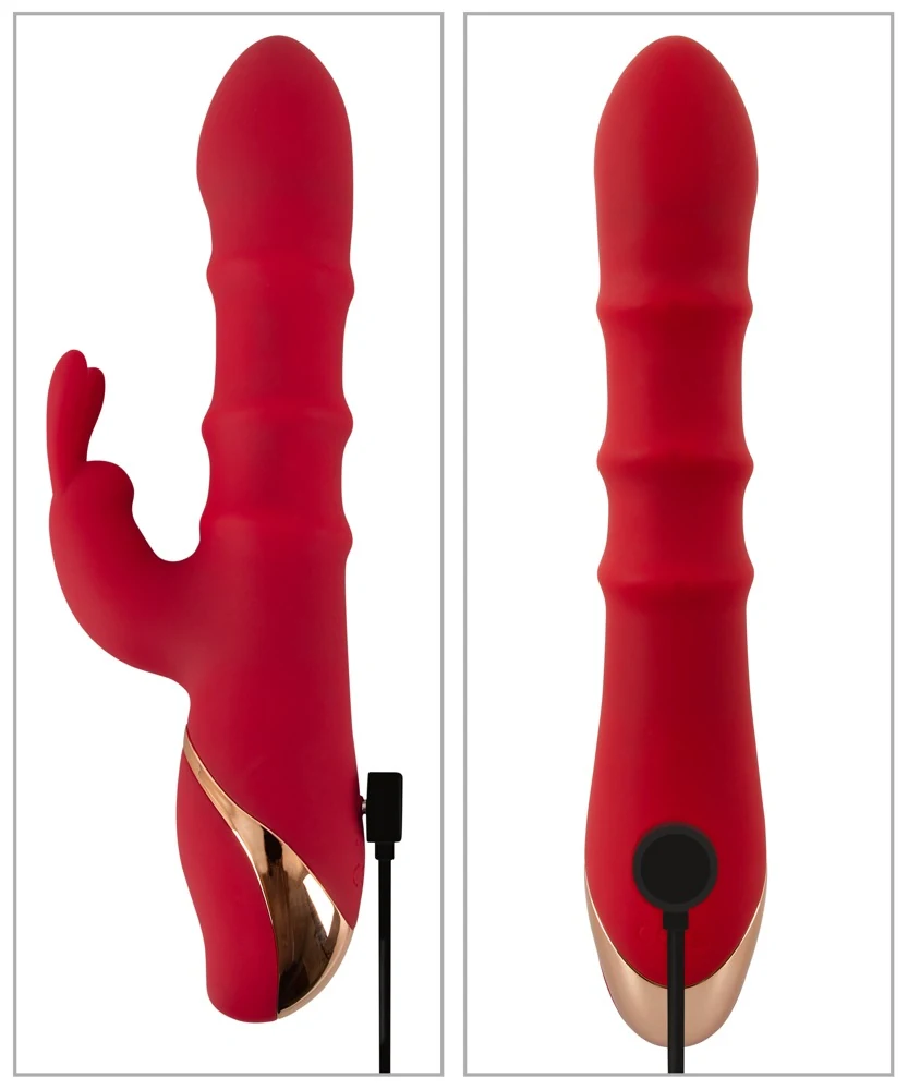You2Toys Rabbit Vibrator with 3 Moving Rings 23,7 cm