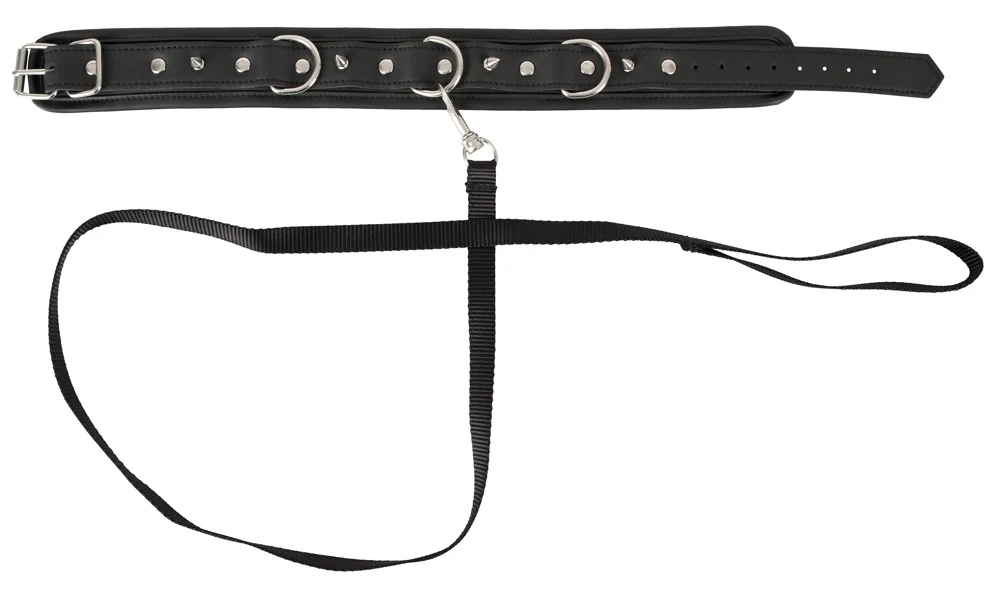 Vegan Fetish Halsfessel und Leine bondage fesseln