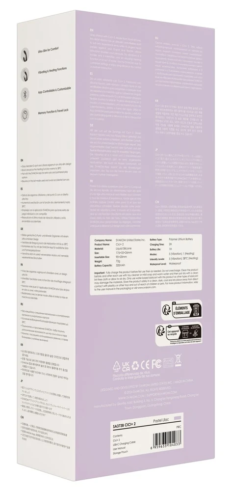 SVAKOM Cici+ 2 17,8 cm vibrator