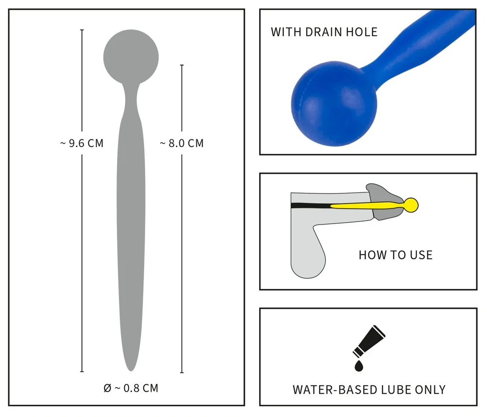 Penisplug Sperm Stopper harnröhrenstimulation