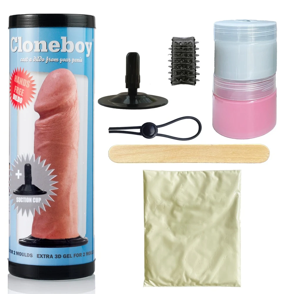 Cloneboy penisafdrukset met siliconen dildo en zuignap