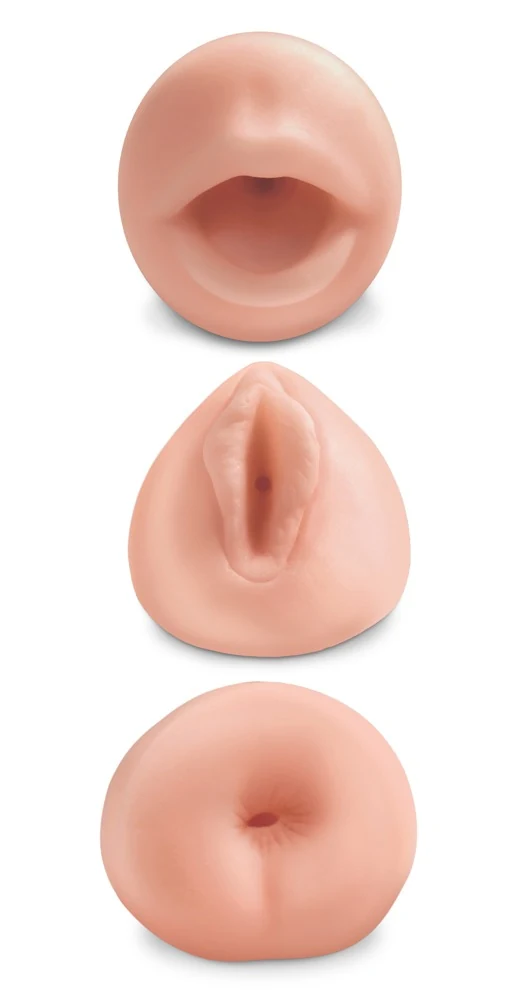 Masturbator set met 3 openingen