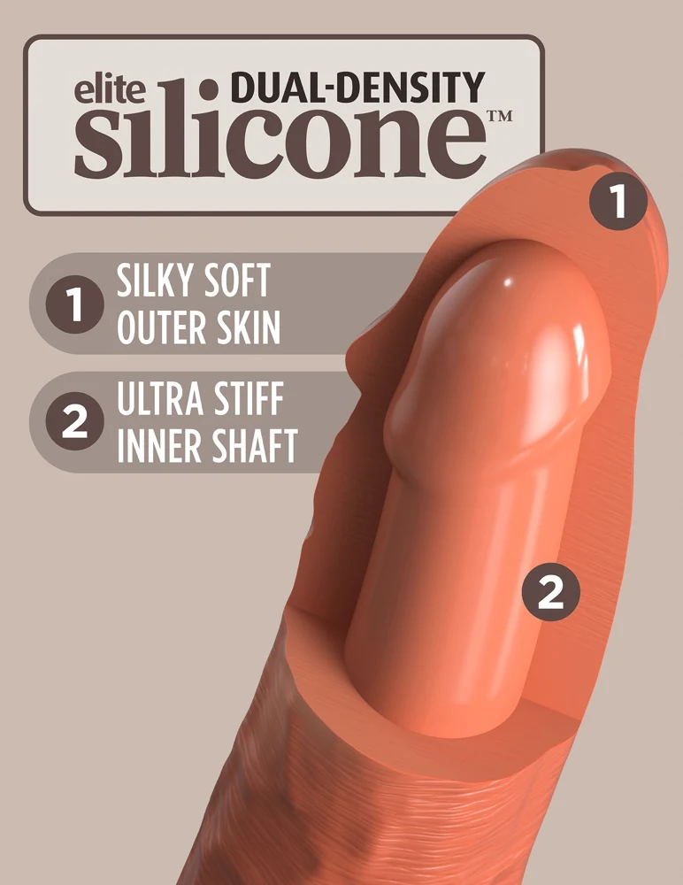 King Cock Elite 6“ Dual Density Silicone 17,8 cm dildo