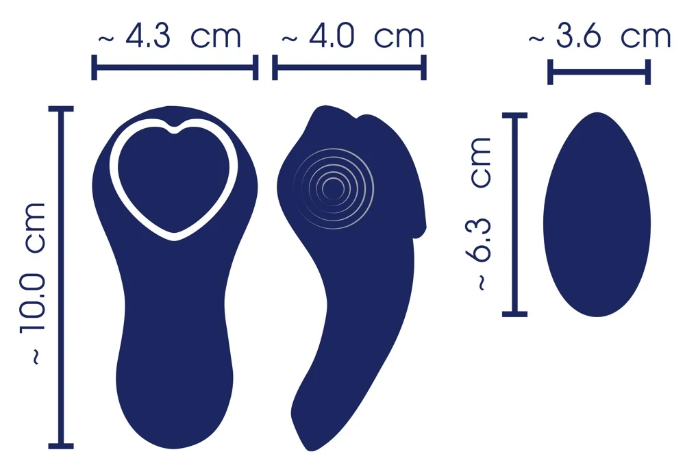 Sweet Smile RC Panty Vibrator Heart 10 cm