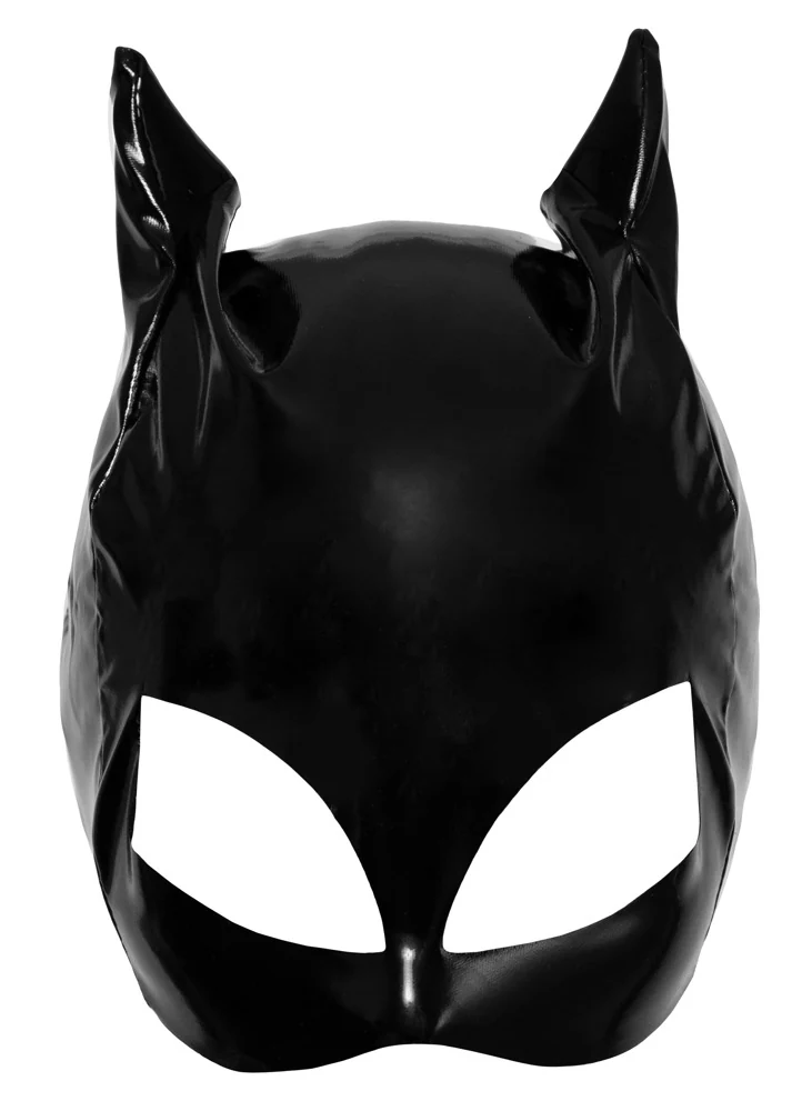 Black Level Kopfmaske aus Lack