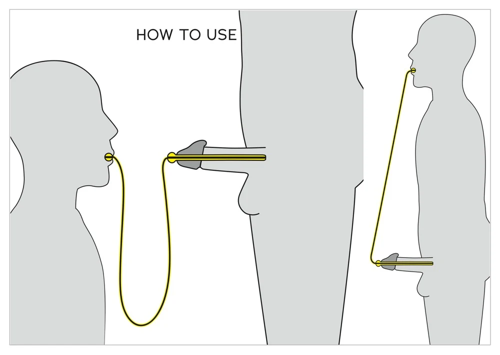 Piss to Mouth dilator met slang