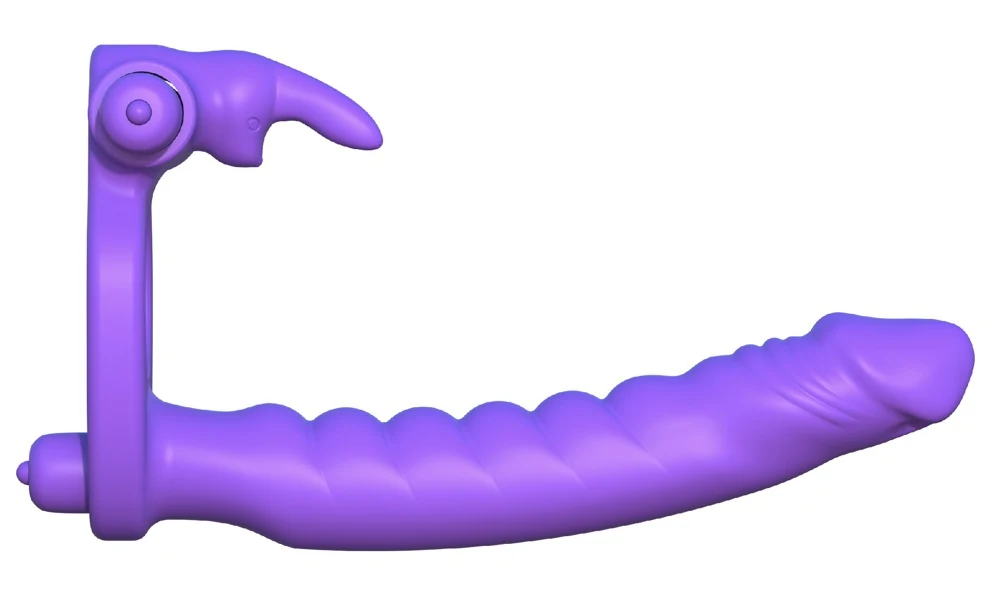 Fantasy C-Ringz Silicone Double Penetrator Rabbit 19,5 cm vibrator