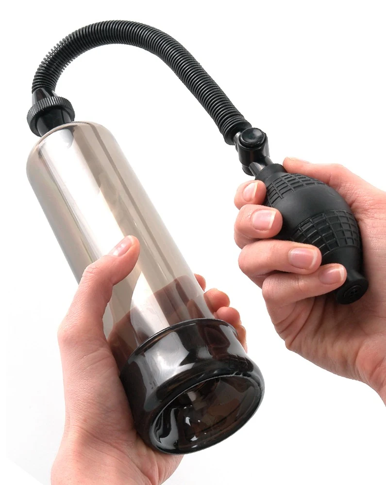 Transparante penispomp met pompbal