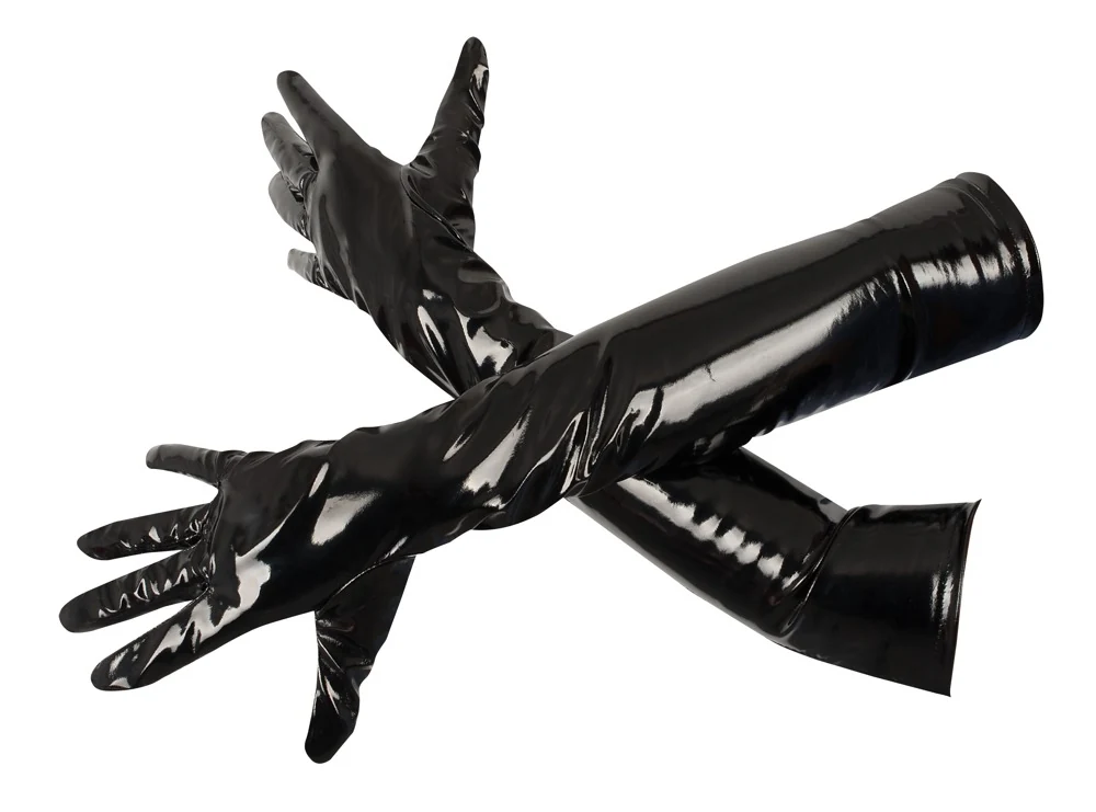 Black Level Handschuhe aus Lack