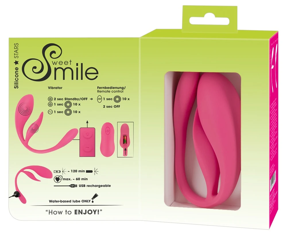 Sweet Smile RC Double Pleasure Love Ball 26 cm vibrator