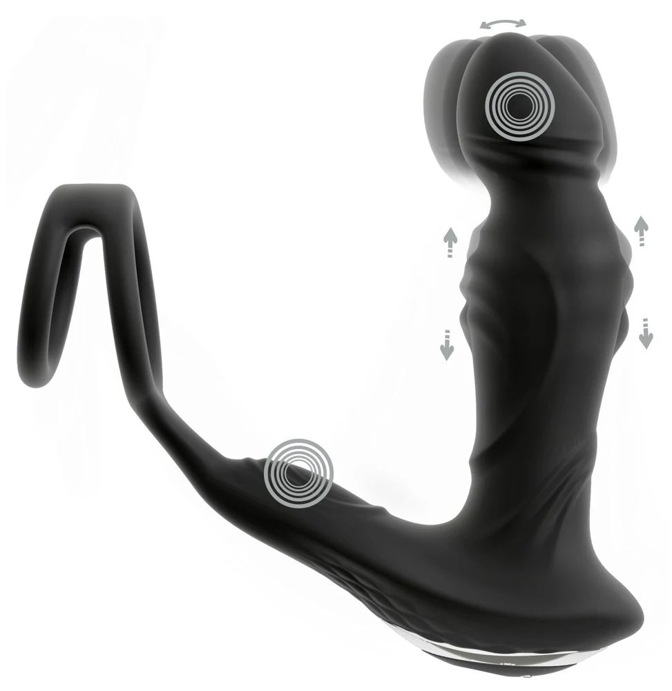 Rebel RC Vibrating Prostate Plug with Nodding Function 14,5 cm vibrator