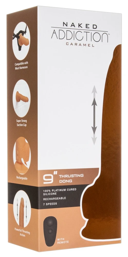 Naked Addiction 9“ Thrusting Dong 22,9 cm dildo