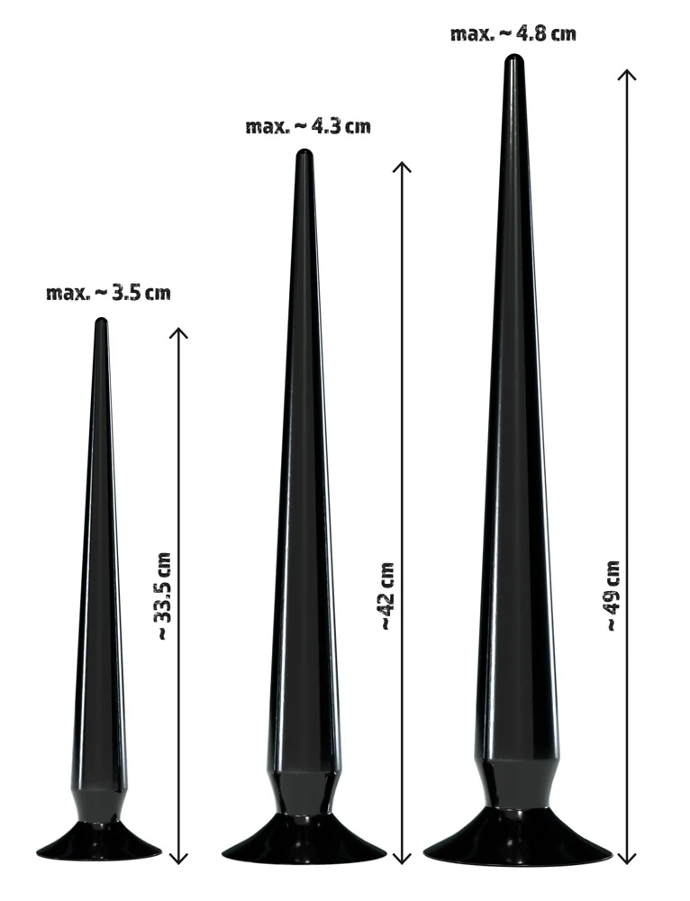 Super lange flexibele butt plug set 3-delig